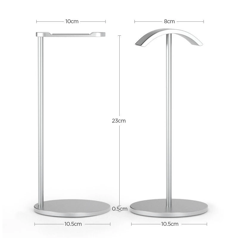 Aluminum Alloy Headphone Holder Portable Earphone Desk Shelf Bracket with Anti slip Mat for Gaming Headset Accessories