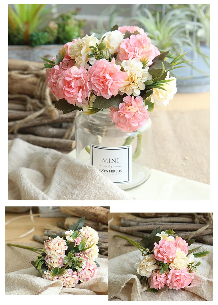 JAROWN 10 Head Ball Chrysanthemum Bouquet New Style Wedding Home Decoration Artificial Flowers Silk Flowers Luxury Home Decor (4)