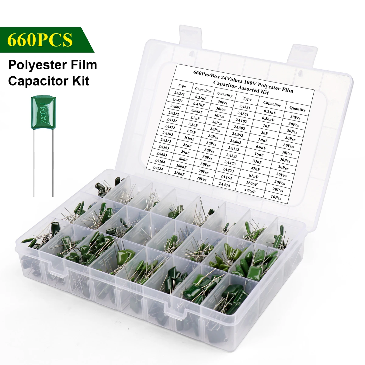 Kit Condensatori Poliestere - ART. FL02 - IT - Foto 11