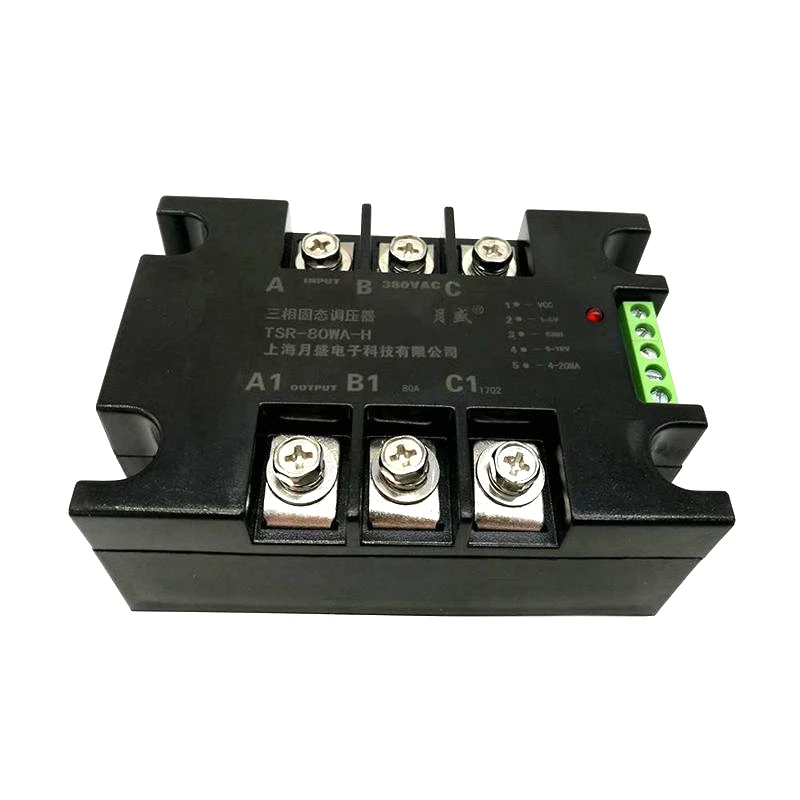 Módulo de Regulador de Estado Sólido do Regulador 4-20ma do Deslocamento da Fase do Tiristor Trifásico Tsr-100wa-h