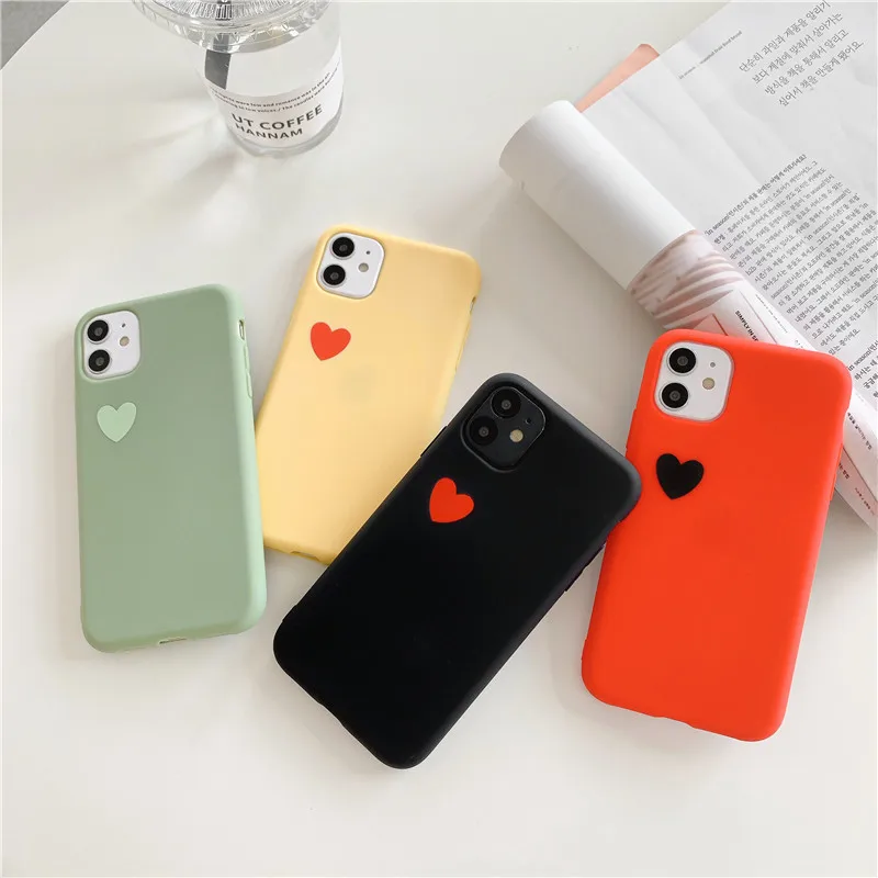 Силиконовый чехол с сердечками для iPhone 11 pro X XR XS Max 7 8 6 6s Plus задняя крышка Мягкий