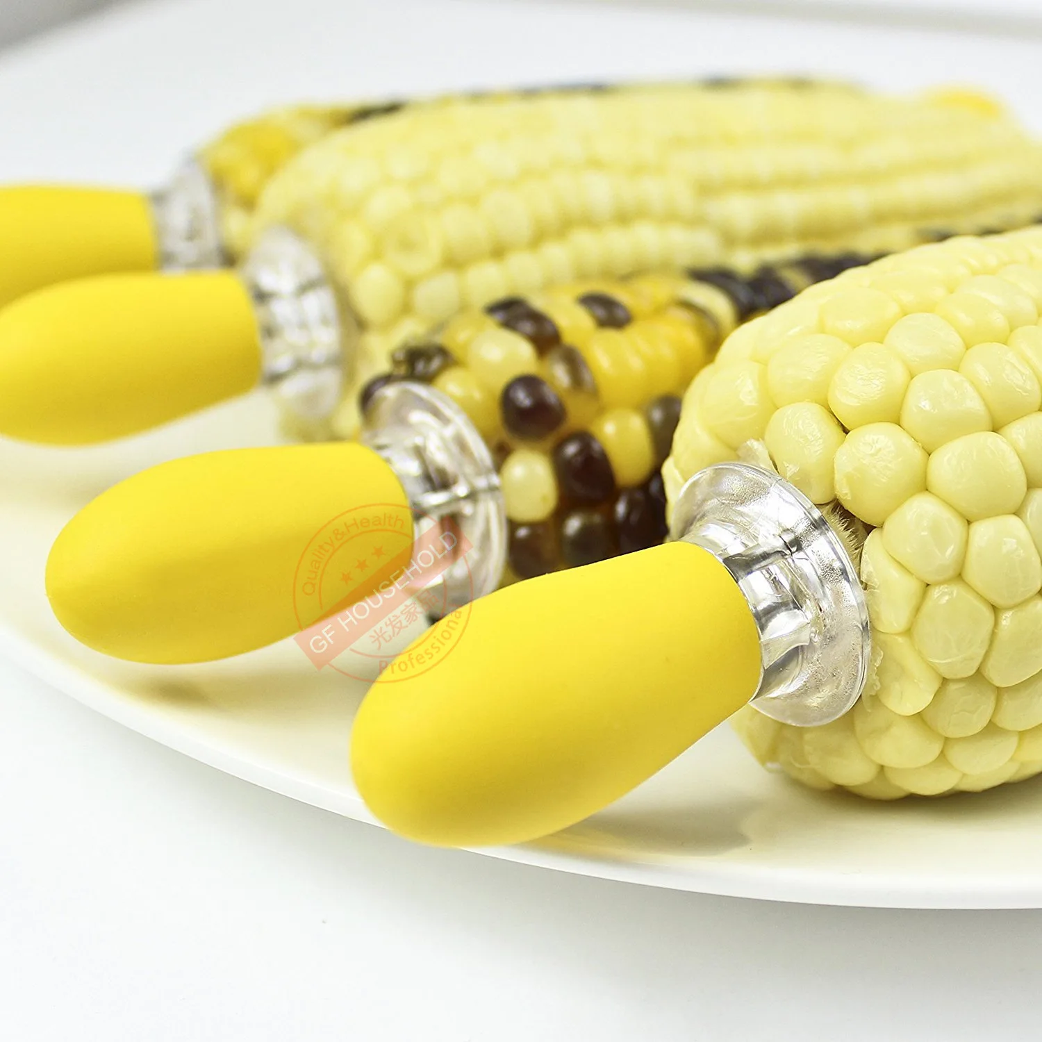 

2Pcs/Set Reusable Stainless Steel Corn Fork Holder Kitchen Tool BBQ Accessories Corn Meat Hot Dog Forks