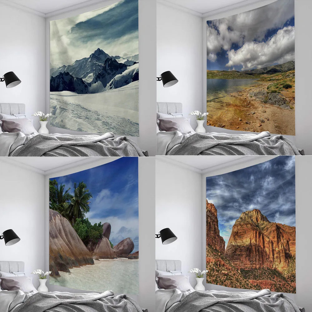 Гобеленовые декорации Одуванчик ночной вид на стену Висячие покрывала пляжный