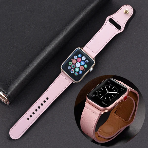 Горячая распродажа! натуральная кожа петля ремешок для apple watch группа 4 42 мм 38