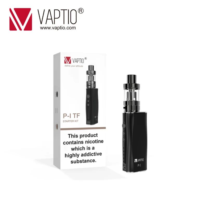 Skup Elektroniczny papieros Vaptio P1 Kit 50W parownik 2100mAh wbudowana bateria 2 3ml cewki atomizera