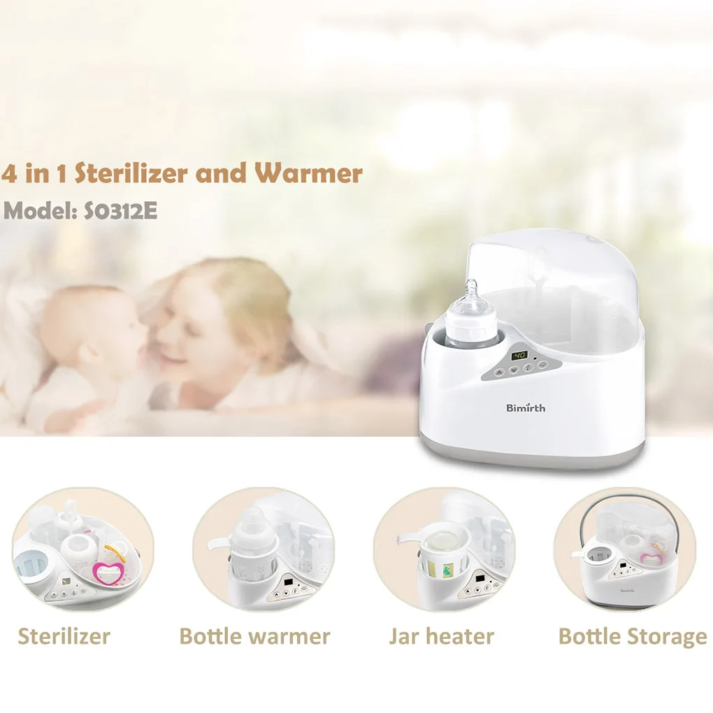 

Bimirth 4 in 1 Multi-functional Breast Milk Heater Baby Bottle Warmer Breast Sterilizer Food Steam Heating Electric