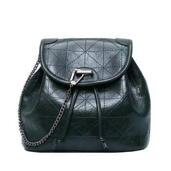 

PU leather fashion women's chain backpack kids children school bag female bolso mujer bolsa feminina pouches for teenager girls