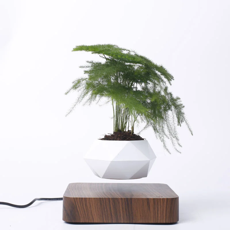 Home Desk Decor Levitating Air Bonsai Pot Rotation Flower Pot Planters