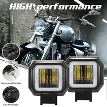 

LED Fog Lamp Driving Daytime Off Road Led Light Headlight 3'' 40W Motorcycle Halo Lamps For Jeep ATV 12V 24V SUV Worklight Beams
