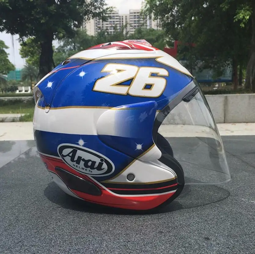 Для ARAI двойного применения мотоциклетный шлем в виде черепа Новинка Ретро-шлем полушлем для мотоцикла Размер m-xxl