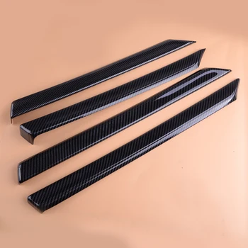 

CITALL High Quality ABS 4pcs Carbon Fiber Texture Interior Door Armrest Stripe Panel Trm fit for Honda Civic 10th 2016 2017 2018