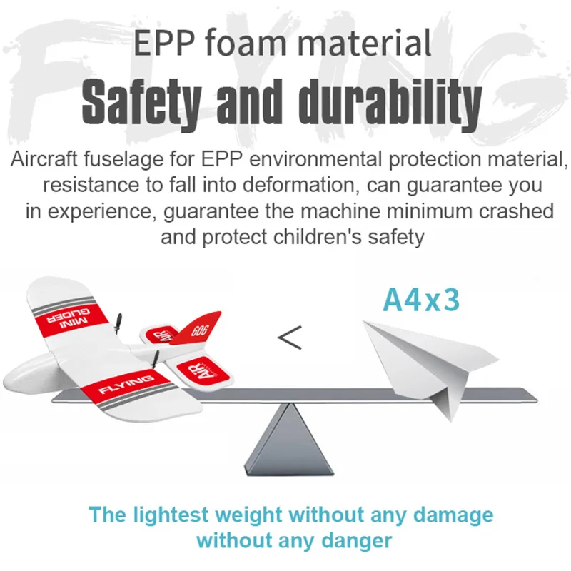 Kf606 2,4 Ghz Rc самолет летающий самолет Epp планер из пеноматериала игрушечный самолет 15 минут время полета Rtf самолет из пеноматериала игрушки детские подарки