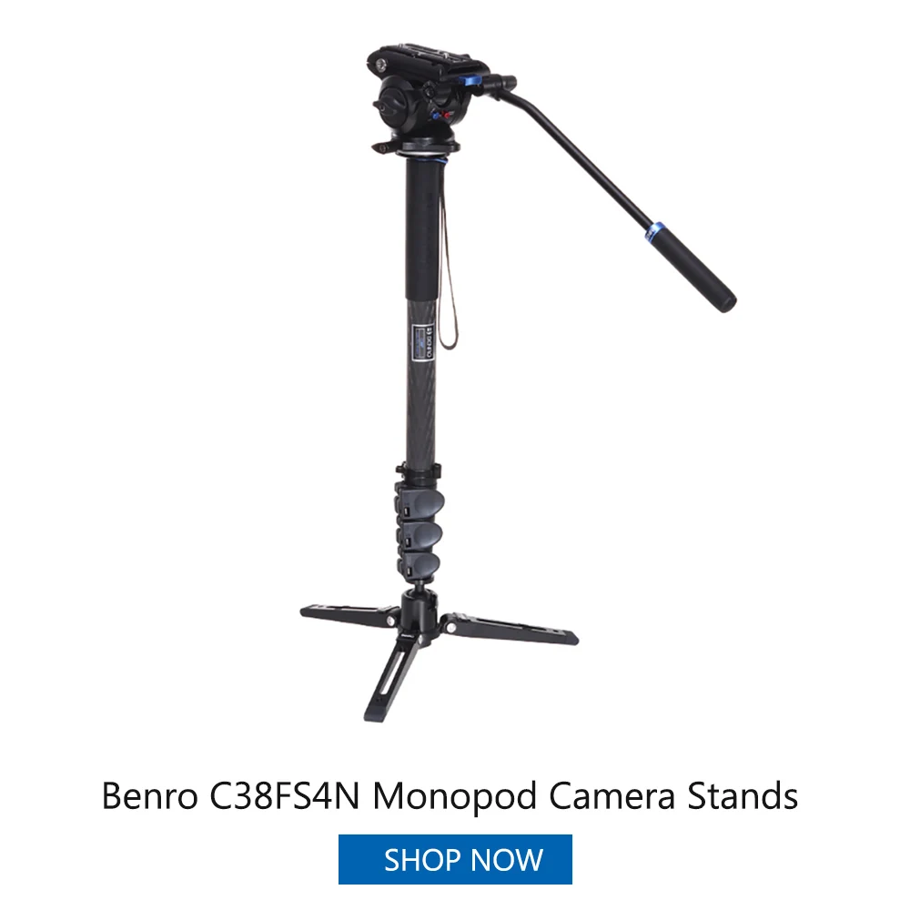 C38FS4N Benro A38FS4N C38FS4N монопод камера подставки для видео DSLR камеры штатив с S4N головкой 4 секции Максимальная загрузка 10 кг - Цвет: C38FS4N