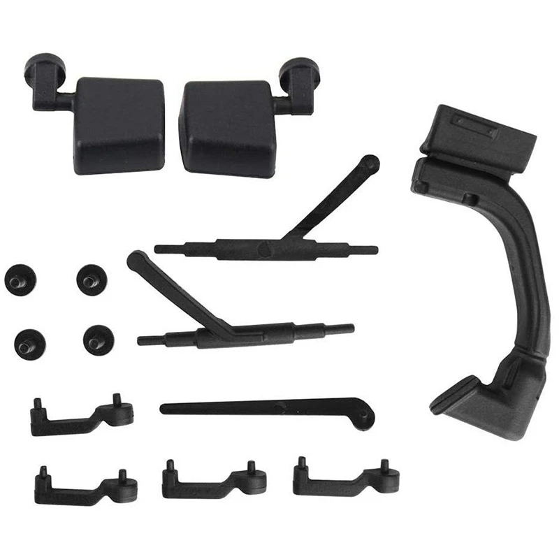 

AMS-RC Car Door Handle Kit RC Door Handle Wiper Mirror Set for 1/10 Traxxas Axial 313Mm Car Body Shell RC Car Upgrade Part Acces