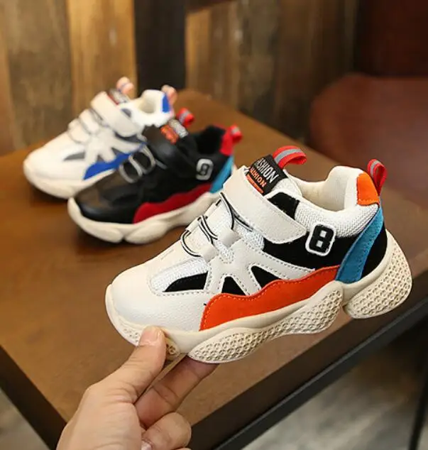Новая детская обувь для мальчиков, Сникеры, спортивная обувь для девочек, детские кроссовки для отдыха, Повседневная дышащая детская беговая Обувь, Баскетбольная обувь