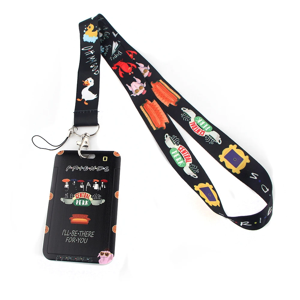 YL150 New Fashion Friends TV Show Lanyard for Bus Credit Bank Card ID Badge Holder Keychain Key Ring Accessories Fans Gifts