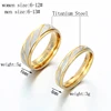 Spark Titanium Steel Personalize Engrave Lovers Couple Rings Gold Wave Charms Wedding Engagement Ring for Women Men Jewelry Gift ► Photo 3/6