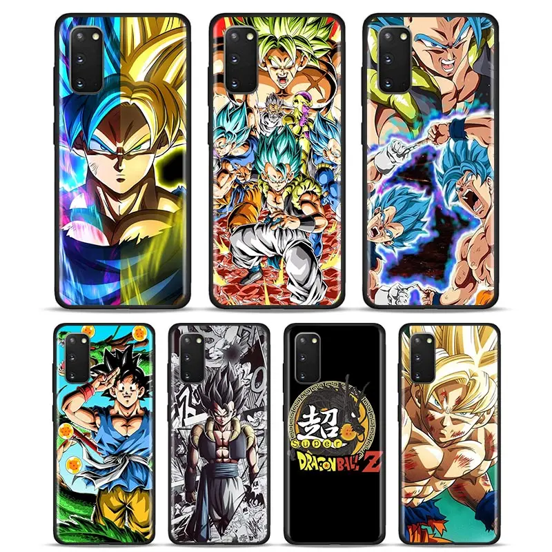 

Phone Case for Samsung Galaxy S10 S20 Ultra S8 S9 S10 S20 Plus Note 8 9 10 Plus 5G Soft Cover Vegeta Dragon Ball Cases