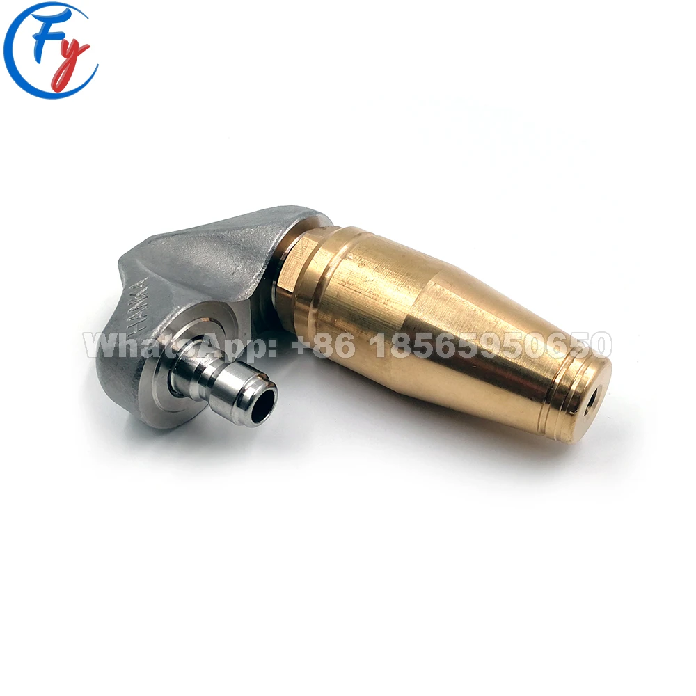 Reverse Turbo Sewer Jetter Nozzle Root Cutter 1/4" qc Outdoor Power