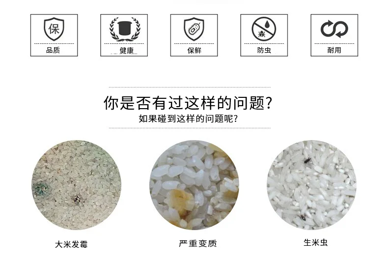 Manufacturers Direct Selling 10KG Household Flip Multi-functional Rice Bucket Kitchen Rice Storage Bin Cereal Container Plastic