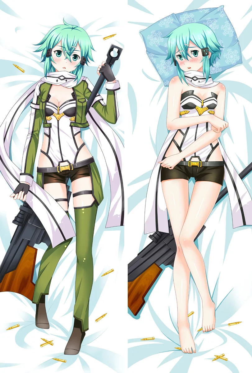Аниме меч искусство онлайн Leafa Dakimakura Чехол персонажи Асуна Юки и кремнезема валик чехол SAO Ayano Keiko обнимает тело наволочка чехол - Цвет: S4