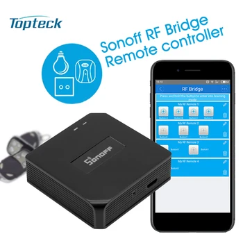 

Sonoff RF Bridge 433MHZ Wireless Smart Wi-Fi Remote RF Controller Automation Module Switch For Smart Home Alexa Google Home