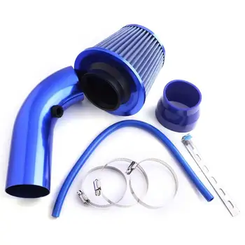 

Universal 76mm Car Cold Air Intake Filter Induction Kit Pipe Hose System Carbon Optimize Throttle Response Washable