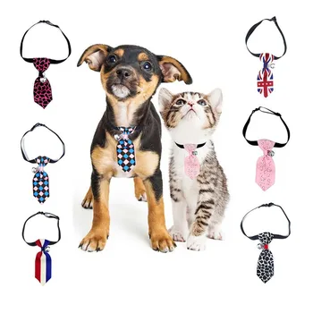 

6 styles / set Pet Cat Dog Neckties Adjustable Puppy Cat Ties for Birthday Photography Holiday Party Gift Cute Pet Accessories