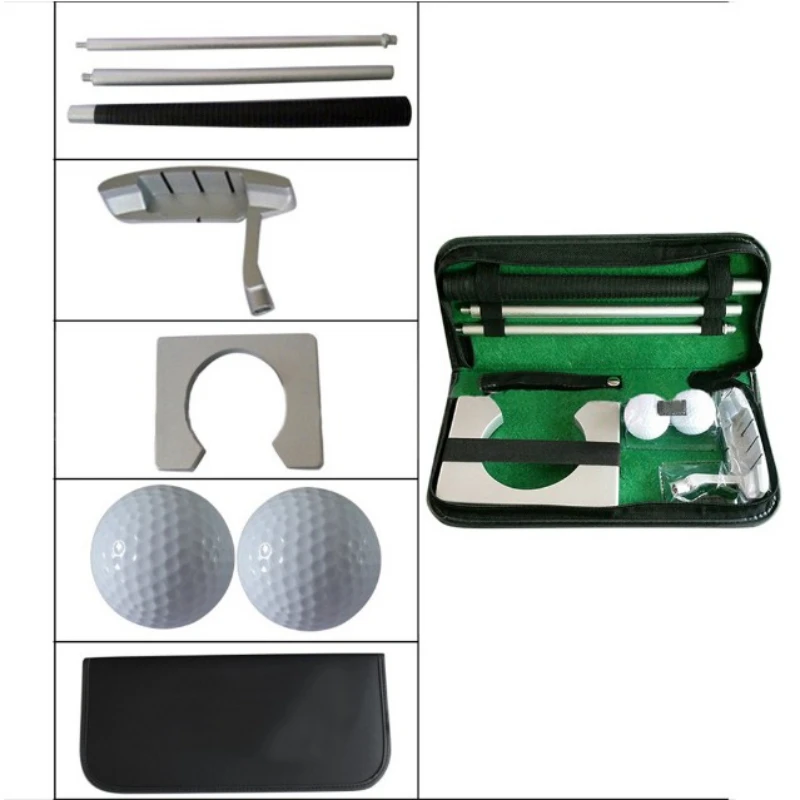 Портативный набор клюшек для гольфа установка тренера оборудование для тренировок в помещении держатель для мяча для гольфа инструмент для тренировки с чехол для переноски