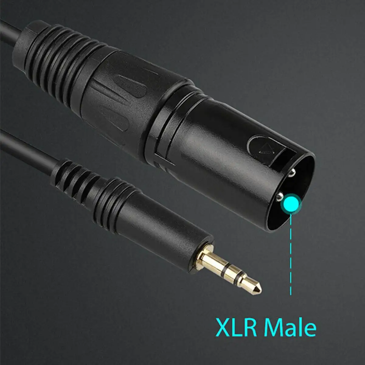 male 10Ft 3,5 мм стерео разъем для XLR 3-контактный Мужской/гнездовой разъем Аудио проводной микрофон микрофонный кабель для мобильных устройств на DV Камера черный - Цвет: male