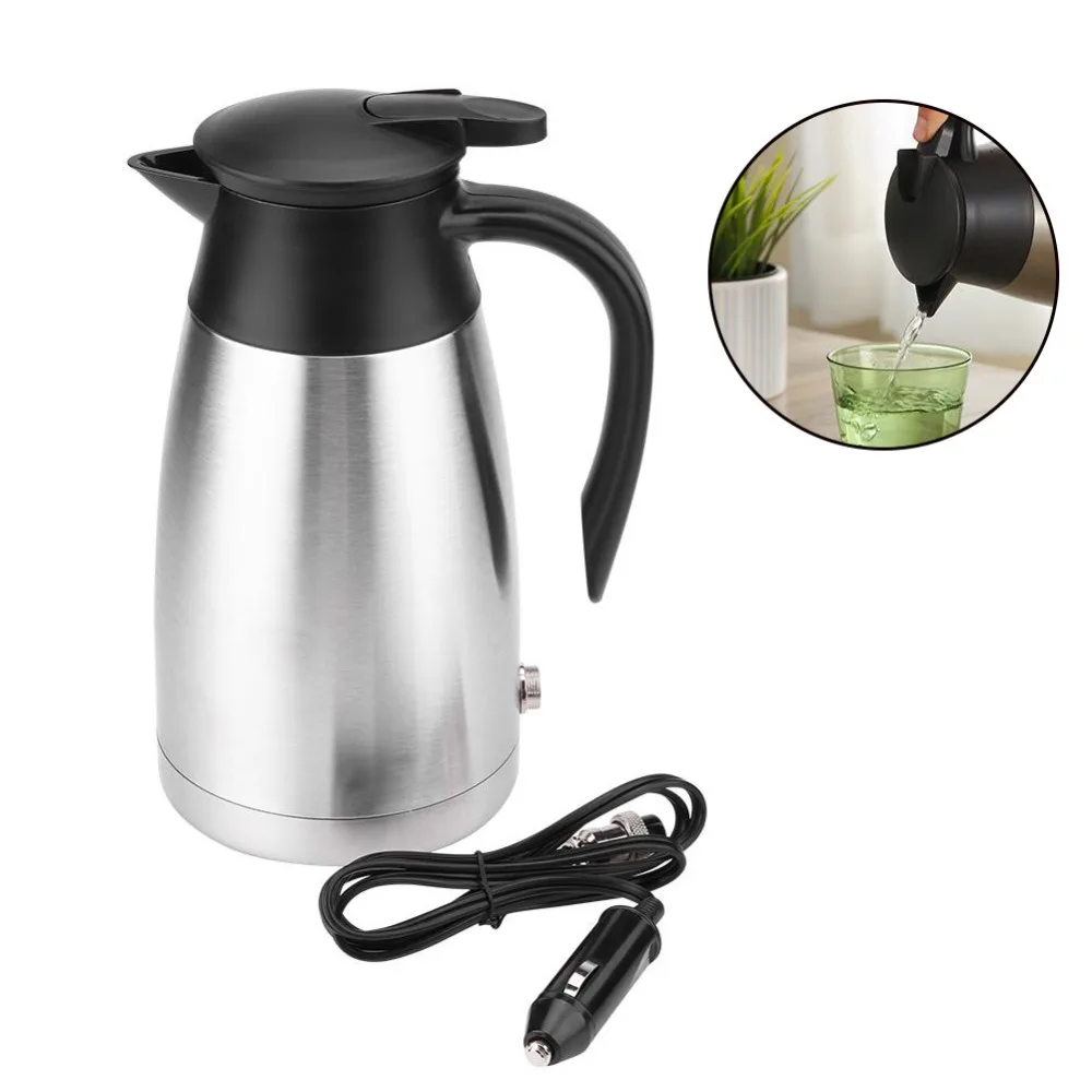 Car Electric Heating Pot Car Cup 12V 24V Universal Heating 100 Degree Car Truck with Kettle Dual-use