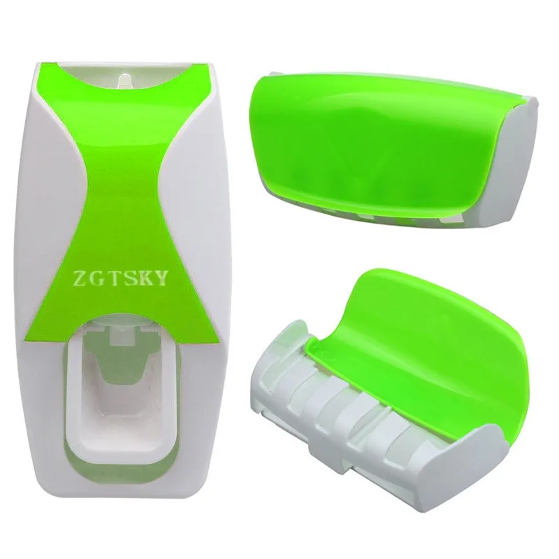 1set Toothpaste Dispenser Dust-proof 5 Toothbrush Holder Wall Mount Stand Bathroom Accessories Set Toothpaste Squeezers Tooth 28