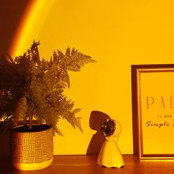Projecteur led de coucher de soleil, lumière de nuit pour photographie, chambre à coucher, lumière de décoration d'atmosphère 