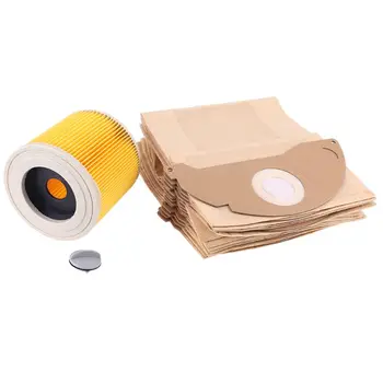 

15 X Wet & Dry A2004 A2014 Bags & Filter For Karcher Car Vacuum Cleaner Hoover