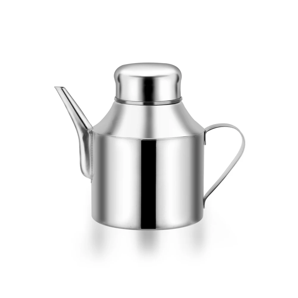 250ml Vinegar Container Oil Dispenser Cruet Seasoning Kitchen Home Stainless Steel Restaurant Large Capacity Cooking Leak Proof