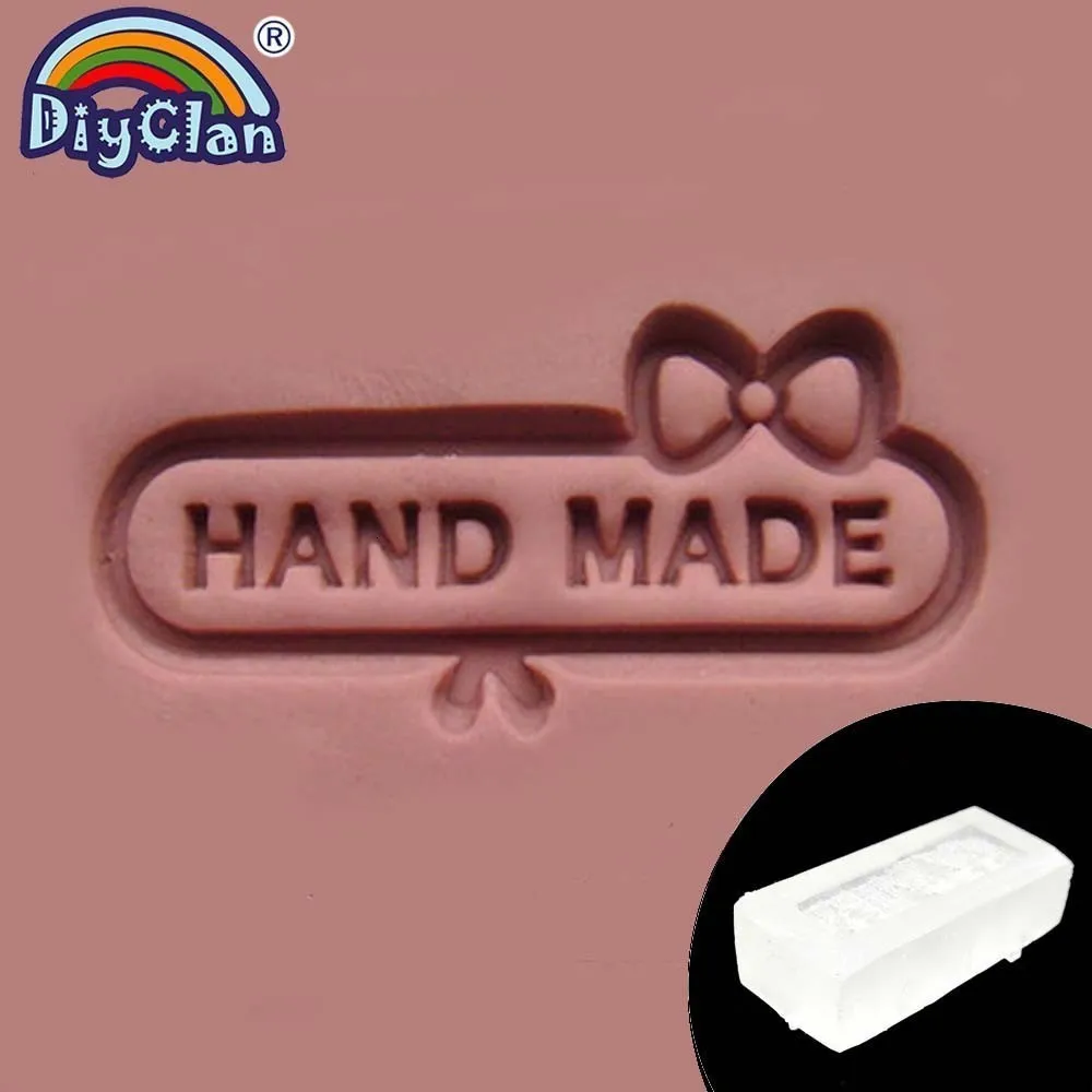 Бант ручной работы мыло штамп плесень прозрачный Diy натуральная смола мыло изготовление головы с ручкой акриловое уплотнение настроить инструменты