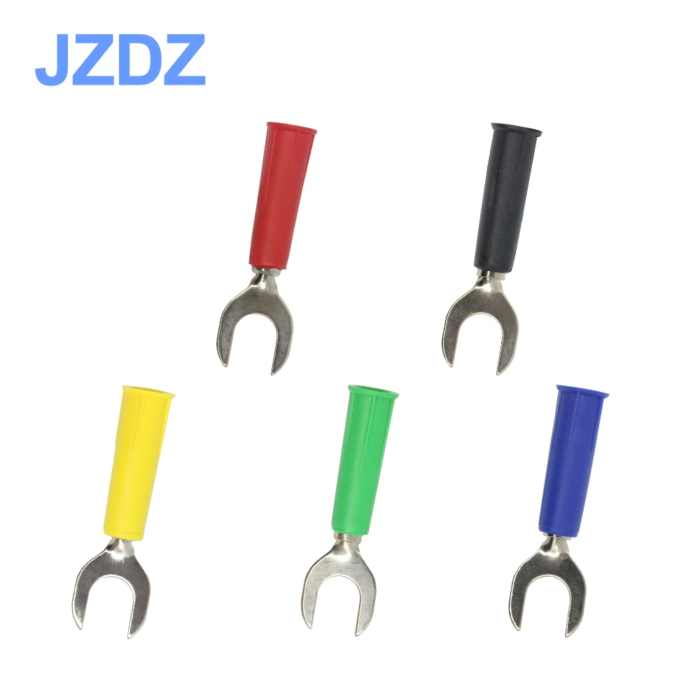 JZDZ J.20020 10 PCS High quality plug type 8mm U &ampY no welding 4 banana connector | Строительство и ремонт