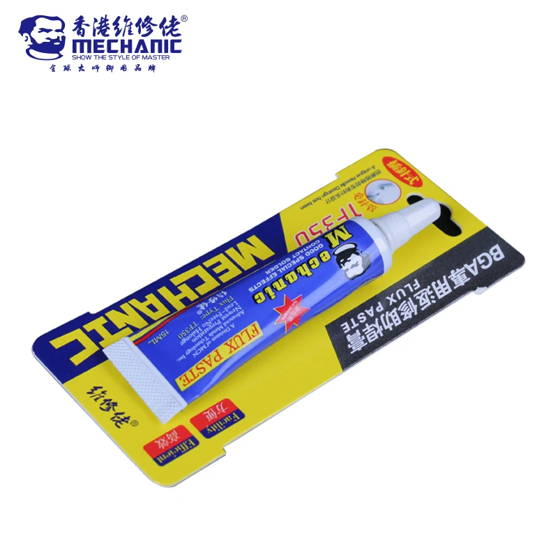 

MECHANIC TF350 Lead-Free Flux Paste 15ml Antioxidant Soldering Contact Solder for iPhone CPU BGA PCB Rework No-Clean Solder Flux