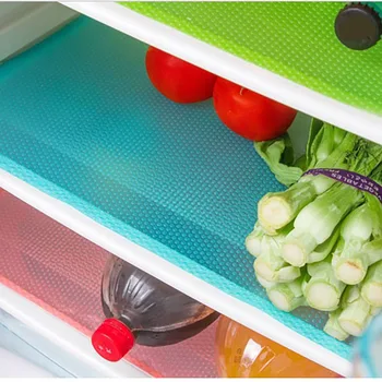 

4pcs/set Waterproof Refrigerator Pad Antibacterial Antifouling Mildew Moisture Tailorable Pad Refrigerator Mats cabinet mat