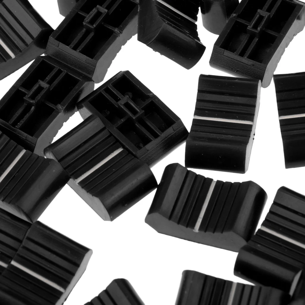 200 Pieces Touch Sensitive Slider Mixer Fader Knob Caps 4mm Slot