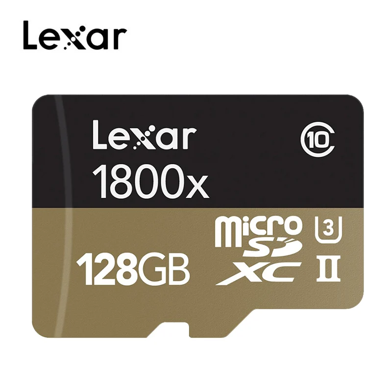 Lexar Профессиональный 1800x microSDXC UHS-II Micro sd-карты объемом 64 Гб оперативной памяти, 32 Гб встроенной памяти до 270 МБ/с. V90 U3 карту памяти SD класса 10 Флэш-Памяти TF карты