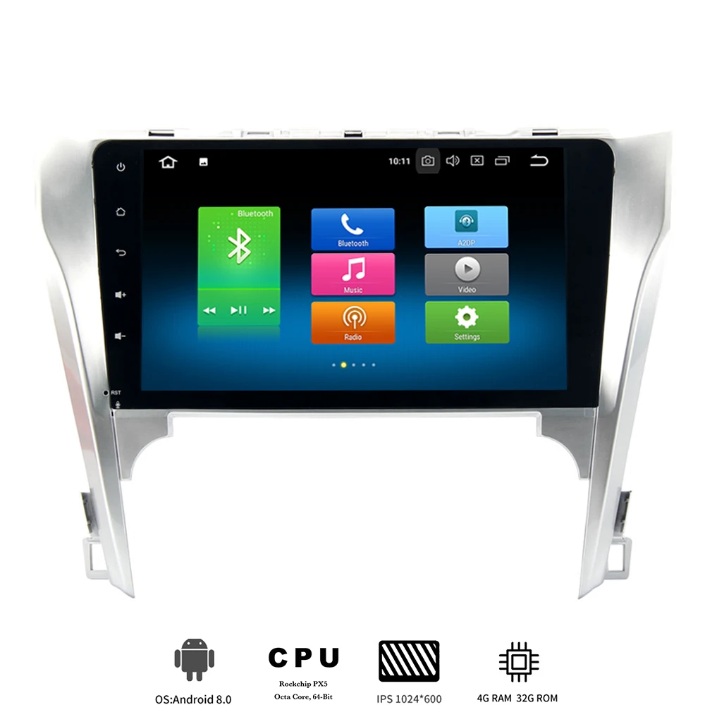 Автомобильный мультимедийный плеер ips-экран 10 2 дюйма Android 0 для Toyota Camry 2012 2013 2014