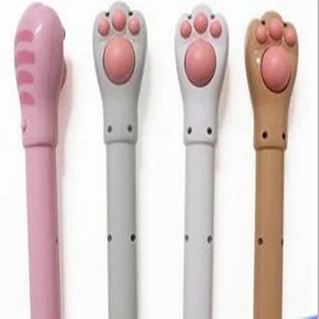 

2020 creative multifunctional electric massage hammer mini cartoon cat's claw massage stick with LED flashlight