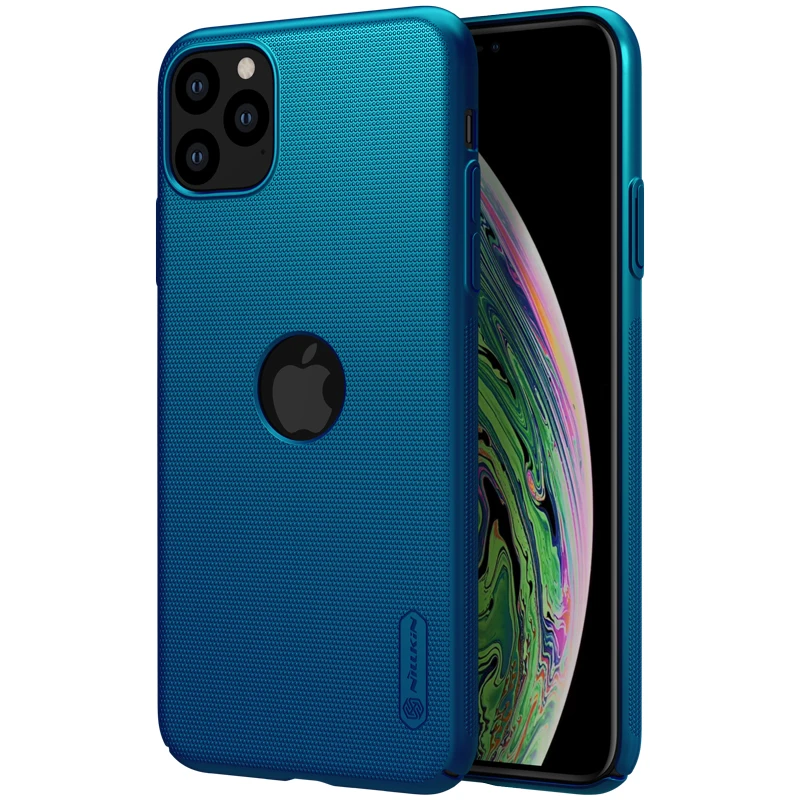 10pcs/lot wholesale NILLKIN Super Frosted Shield matte PC hard back cover case for iphone 11 pro case - Цвет: peacock blue