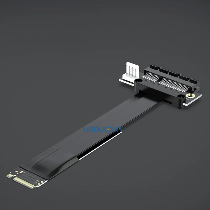 para Pcie Riser Pcie x4 Pci-e3.0 4x para M.2 Nvme m Chave 2280 Riser Cartão Gen3.0 Cabo m2 Chave-m Pci-express Cabo de Extensão 32g Bps m2 - Imagem 5