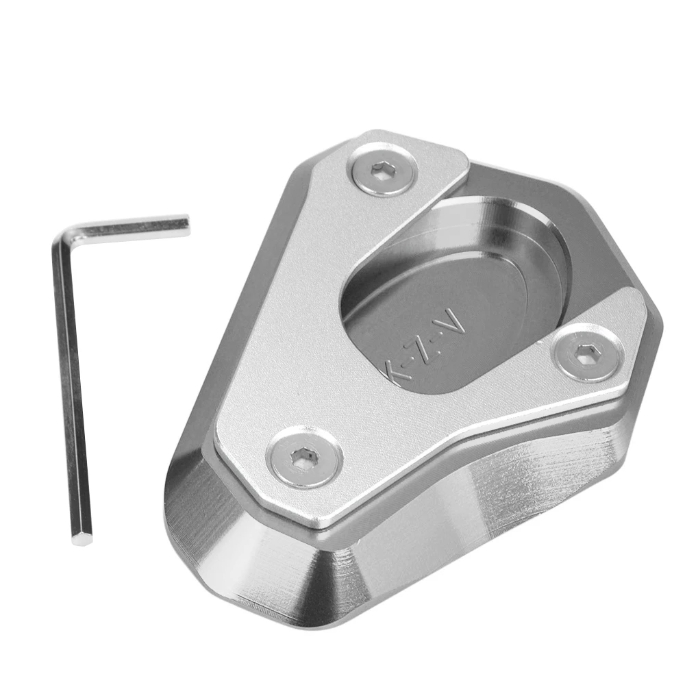 Titanium Kick stand Запчасти для мотоциклов, боковая подставка, увеличитель, подножка, выдвижная пластина, Накладка для Kawasaki Z900 Z900RS ZX-10R Z1000 Z800 Z650 ZX-6R - Цвет: Titanium Kick stand