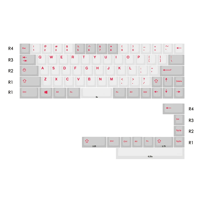 Красный шрифт краситель Sub Keycaps набор толстый PBT пластик 139 Вишневый профиль механическая клавиатура Gh60 Xd60 Xd84 Cospad Rs96 Zz96 Fc660