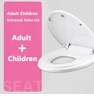 Double Layer Adult Child Toilet Seat Children's pot Training Cover Prevent Falling Toilet Lid For Kids Slow-Close Travel Pot 2