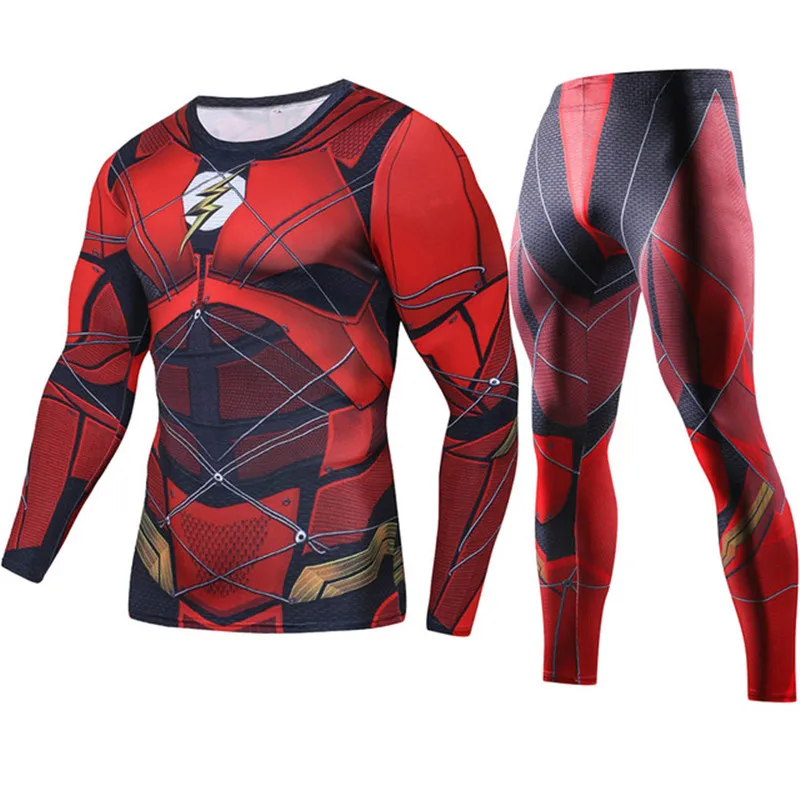 Compression Men's Sport Suits Quick Dry Running sets High Quality Clothes Joggers Training Gym Fitness Tracksuits MMA Rashguard 6