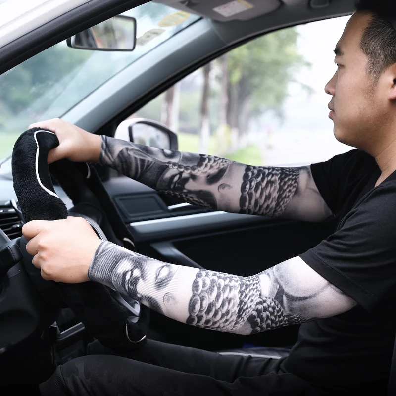 

New Fashion Tattoo Sleeves Arm Warmer Unisex UV Protection Outdoor Temporary Fake Tatoo Arm Sleeve Warmer Sleeves Mangas Gifts